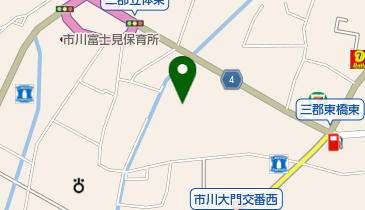 市川三郷町立図書館の地図画像