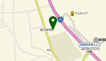 南部町立富沢図書館の地図画像