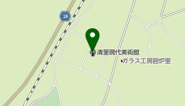 清里現代美術館の地図画像