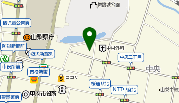 甲府市歴史文化交流施設こうふ亀屋座の地図画像