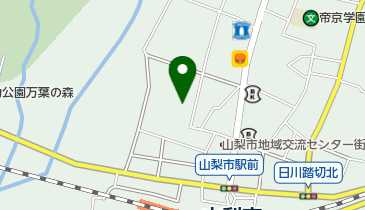 山梨市駅前シティホールの地図画像