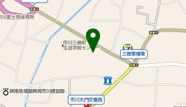 市川三郷シティホールの地図画像