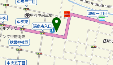 山梨中央銀行東支店の地図画像