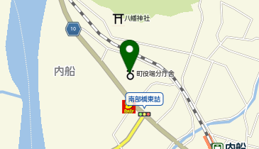 山梨中央銀行南部支店の地図画像