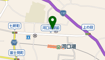 山梨信用金庫河口湖支店の地図画像