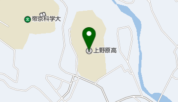 山梨県立上野原高校の地図画像