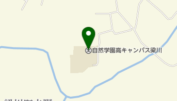 私立自然学園高校キャンパス梁川の地図画像