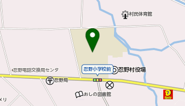 忍野村立忍野小学校の地図画像