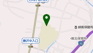 富士川町立鰍沢小学校の地図画像