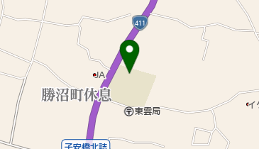 甲州市立東雲小学校の地図画像