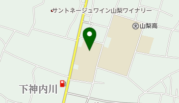 山梨市立加納岩小学校の地図画像