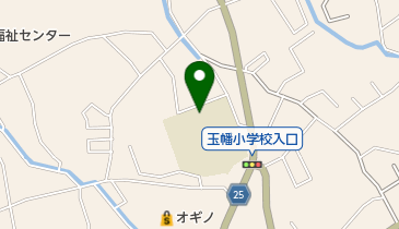 甲斐市立玉幡小学校の地図画像