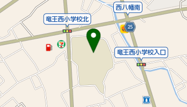 甲斐市立竜王西小学校の地図画像