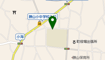 富士河口湖町立勝山小学校の地図画像