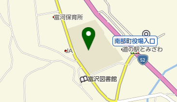 南部町立富沢小学校の地図画像