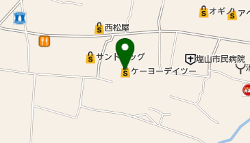 DCM塩山店の地図画像