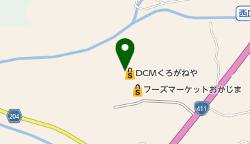 DCM甲州店の地図画像