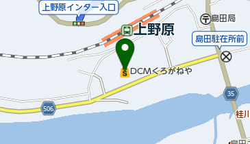 DCM上野原店の地図画像