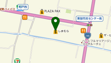 ファッションセンターしまむら甲府東店の地図画像