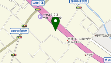 二木ゴルフ甲府店の地図画像