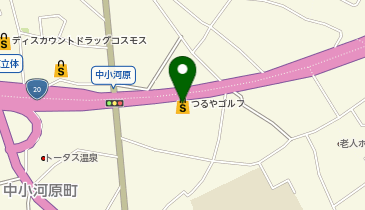 つるやゴルフ甲府店の地図画像