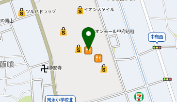 ムラサキスポーツイオンモール甲府昭和店の地図画像