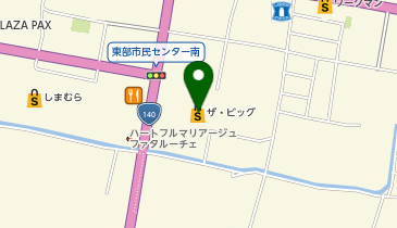 ザ・ビッグ甲府和戸店の地図画像