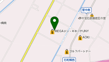 ダイソーMEGAドン・キホーテUNY石和店の地図画像
