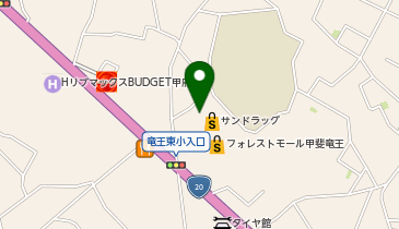 ダイソーフォレストモール甲斐竜王店の地図画像