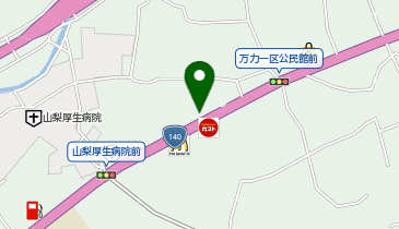 auショップ山梨万力の地図画像