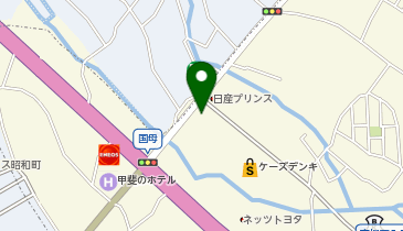 auショップ甲府昭和の地図画像