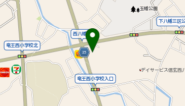 auショップ甲斐竜王の地図画像