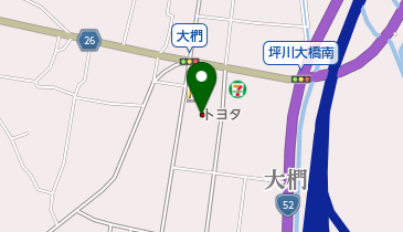 山梨トヨタ自動車増穂店の地図画像