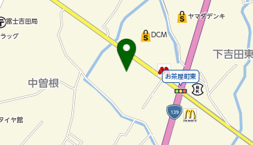 山梨トヨタ自動車下吉田店の地図画像