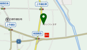 山梨トヨタ自動車南アルプス店の地図画像