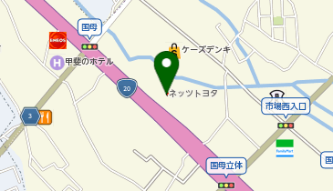 山梨トヨタ自動車セイリア店の地図画像