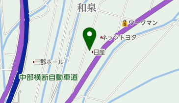 甲斐日産南アルプス南湖店の地図画像