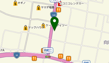 Honda Cars山梨和戸店の地図画像