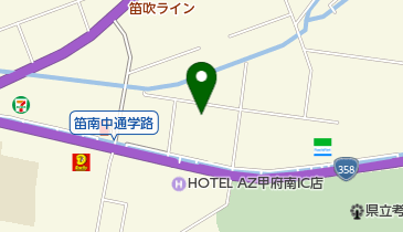 甲信ふそう甲府支店の地図画像