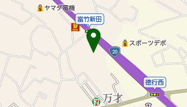 トヨタカローラ山梨甲府U-Carセンターの地図画像