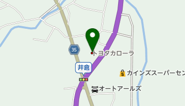 トヨタカローラ山梨都留バイパス店の地図画像