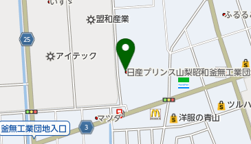 カーコン車検プリンス山梨の地図画像