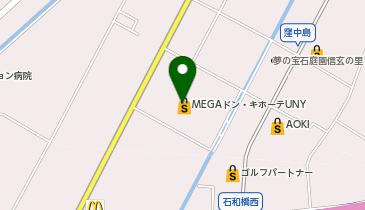 マクドナルド石和MEGAドン・キホーテUNY店の地図画像