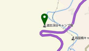 道志渓谷キャンプ場の地図画像