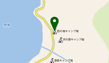 西の海キャンプ場 南都留郡富士河口湖町 キャンプ オートキャンプ 401 0332 の地図 アクセス 地点情報 Navitime