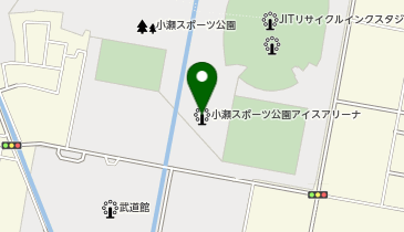 山梨県小瀬スポーツ公園アイスアリーナの地図画像