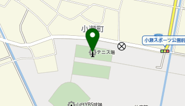 小瀬スポーツ公園テニス場の地図画像