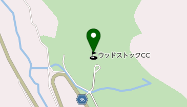 ウッドストックカントリークラブの地図画像