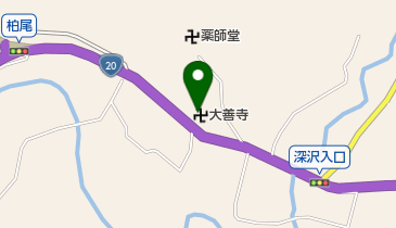 勝沼の藤切り祭りの地図画像