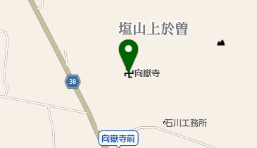 向嶽寺の地図画像